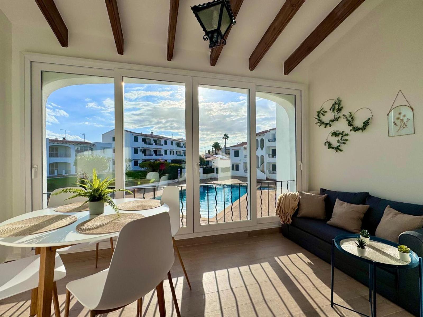 Precioso Apartamento Residencial Con Piscina Cala En Porter  Exterior photo